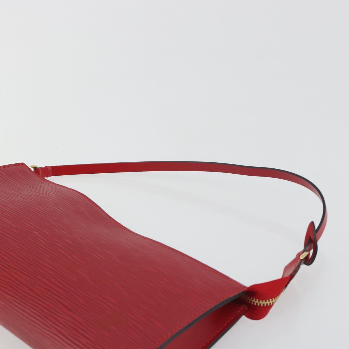 LOUIS VUITTON Epi Pochette Accessoires Pouch Red M52947 LV Auth am12093V