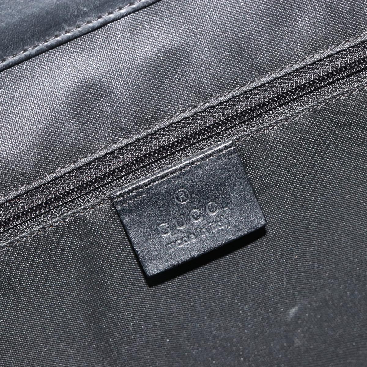 GUCCI GG Canvas Tote Bag Black Silver 002 1064 3444 Auth am12094V