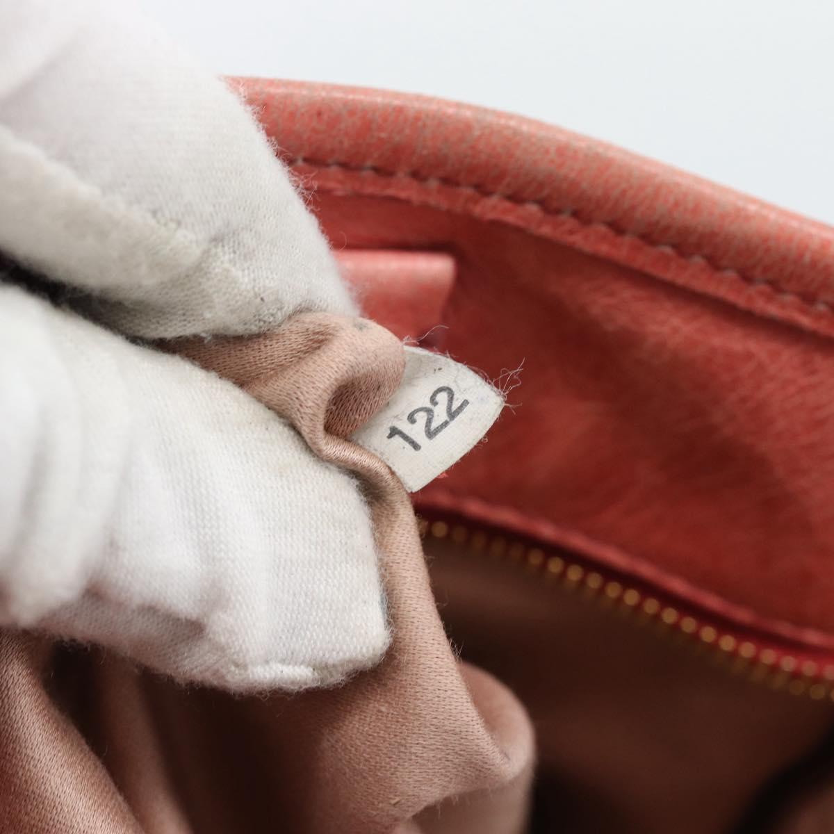 Miu Miu Hand Bag Leather 2way Pink Gold Auth am12098V