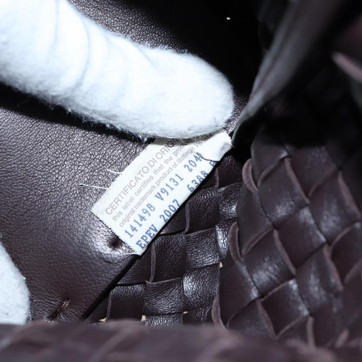 BOTTEGA VENETA INTRECCIATO Cabas PM Bag Leather Brown 141498 Auth am12100SAM