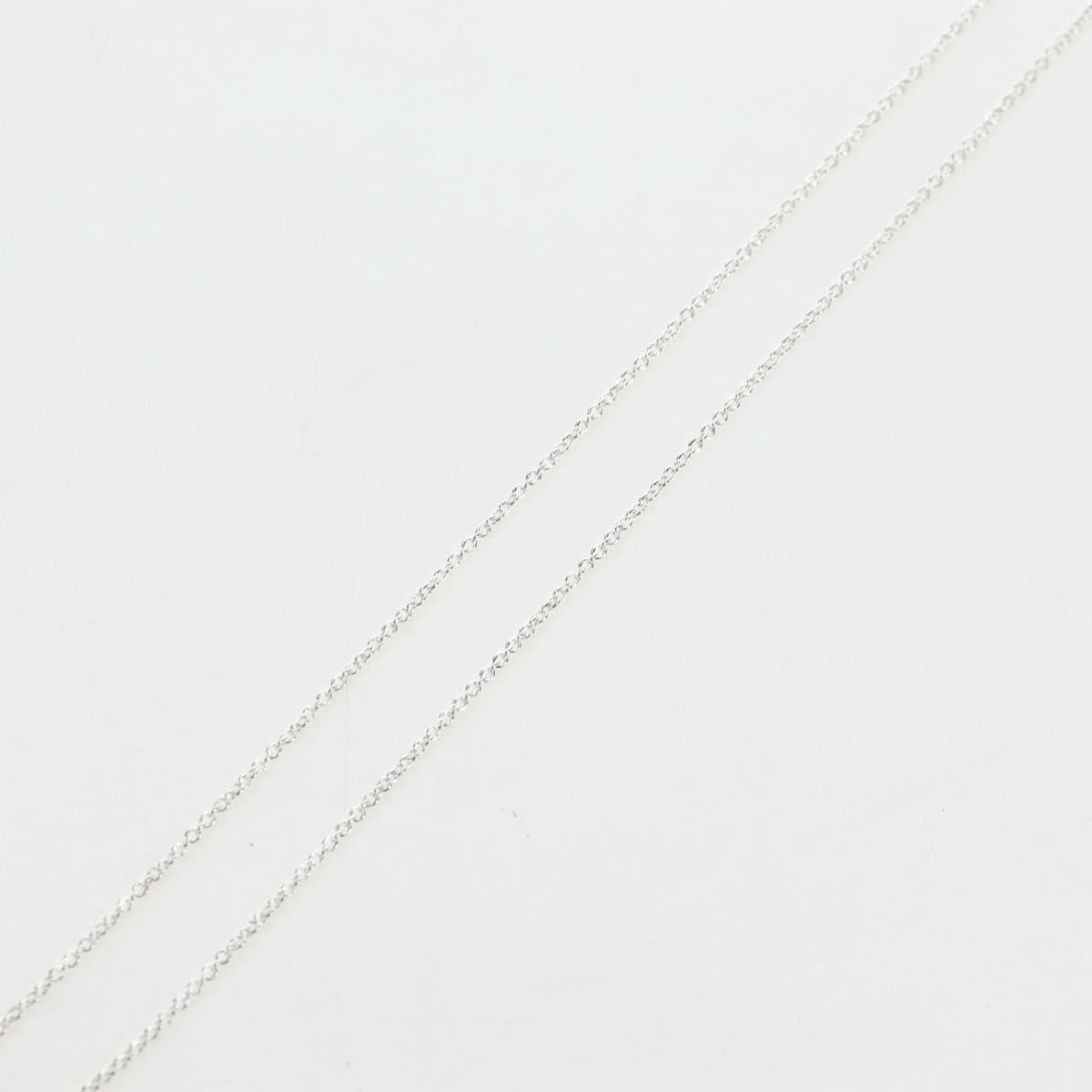 TIFFANY&Co. Double Rubbing Heart Necklace Ag925 Silver Auth am12119M