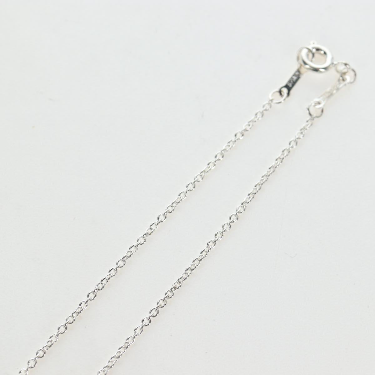 TIFFANY&Co. Double Rubbing Heart Necklace Ag925 Silver Auth am12119M