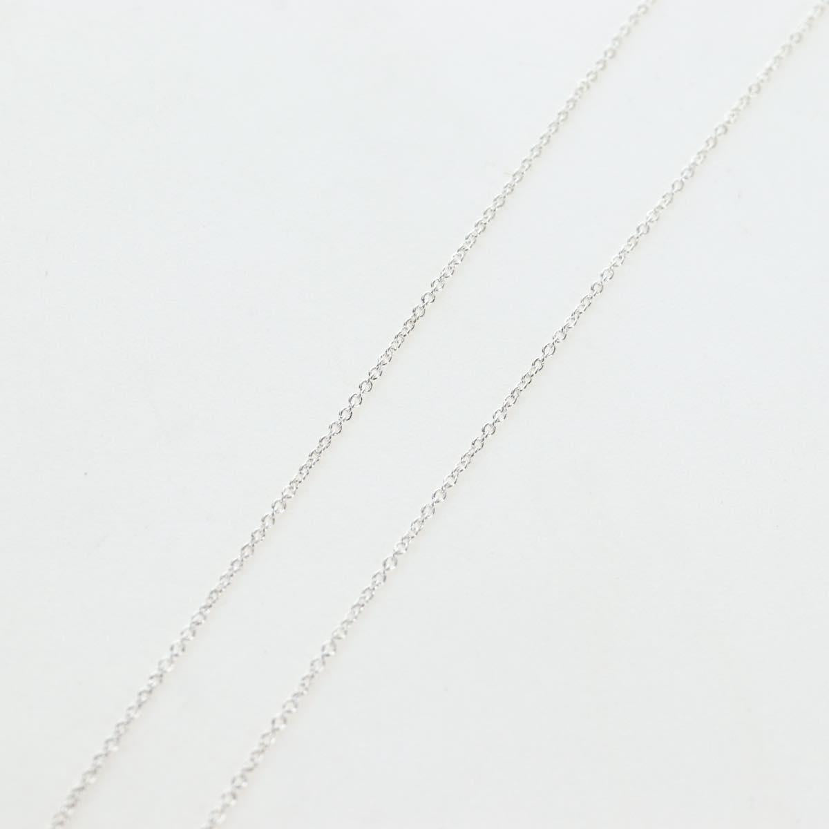 TIFFANY&Co. Double Rubbing Heart Necklace Ag925 Silver Auth am12119M