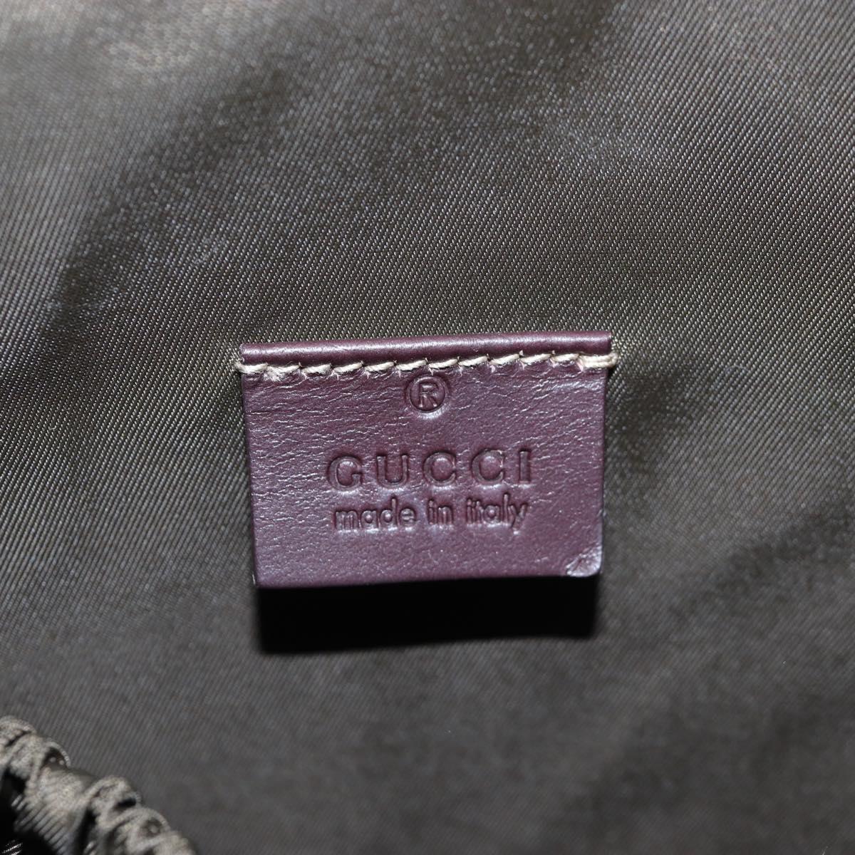 GUCCI GG Supreme Shoulder Bag PVC Beige Gold 201767 Auth am12127V