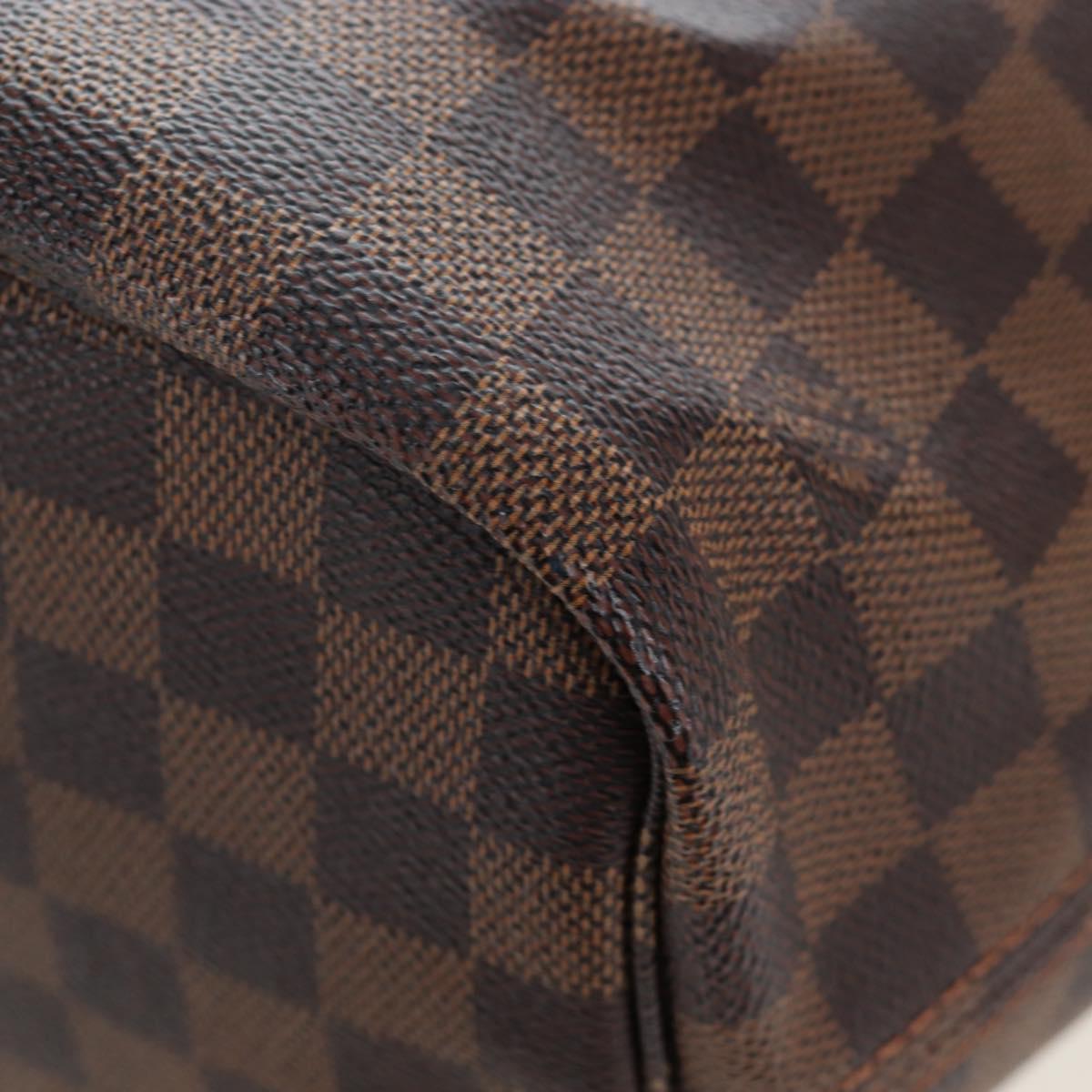 LOUIS VUITTON Damier Ebene Rose valerine Neverfull MM Bag N41603 Auth am12129M