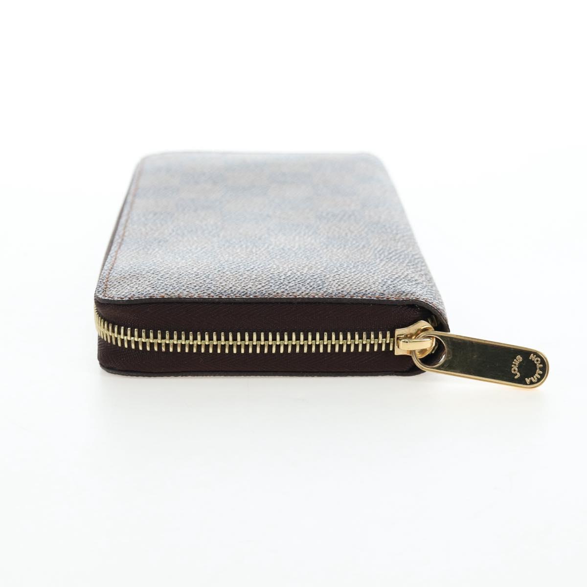 LOUIS VUITTON Damier Ebene Zippy Wallet Long Wallet N41661 LV Auth am12132V