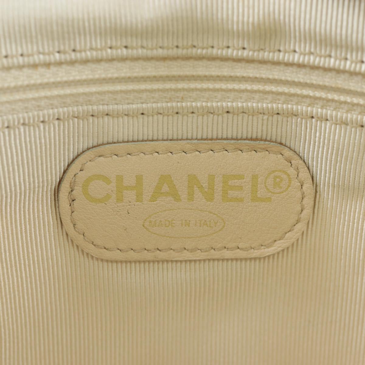 CHANEL Waist bag Caviar Skin Lime Yellow Gold CC Auth am12134V