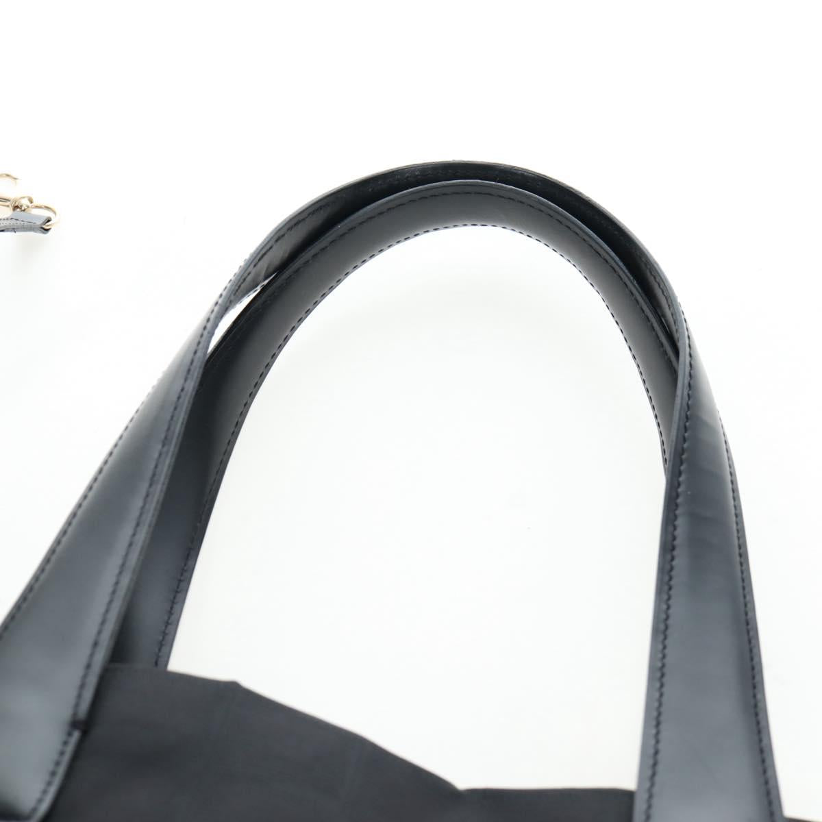 CHANEL New Travel Line Tote Bag Nylon Black Gold CC Auth am12136V