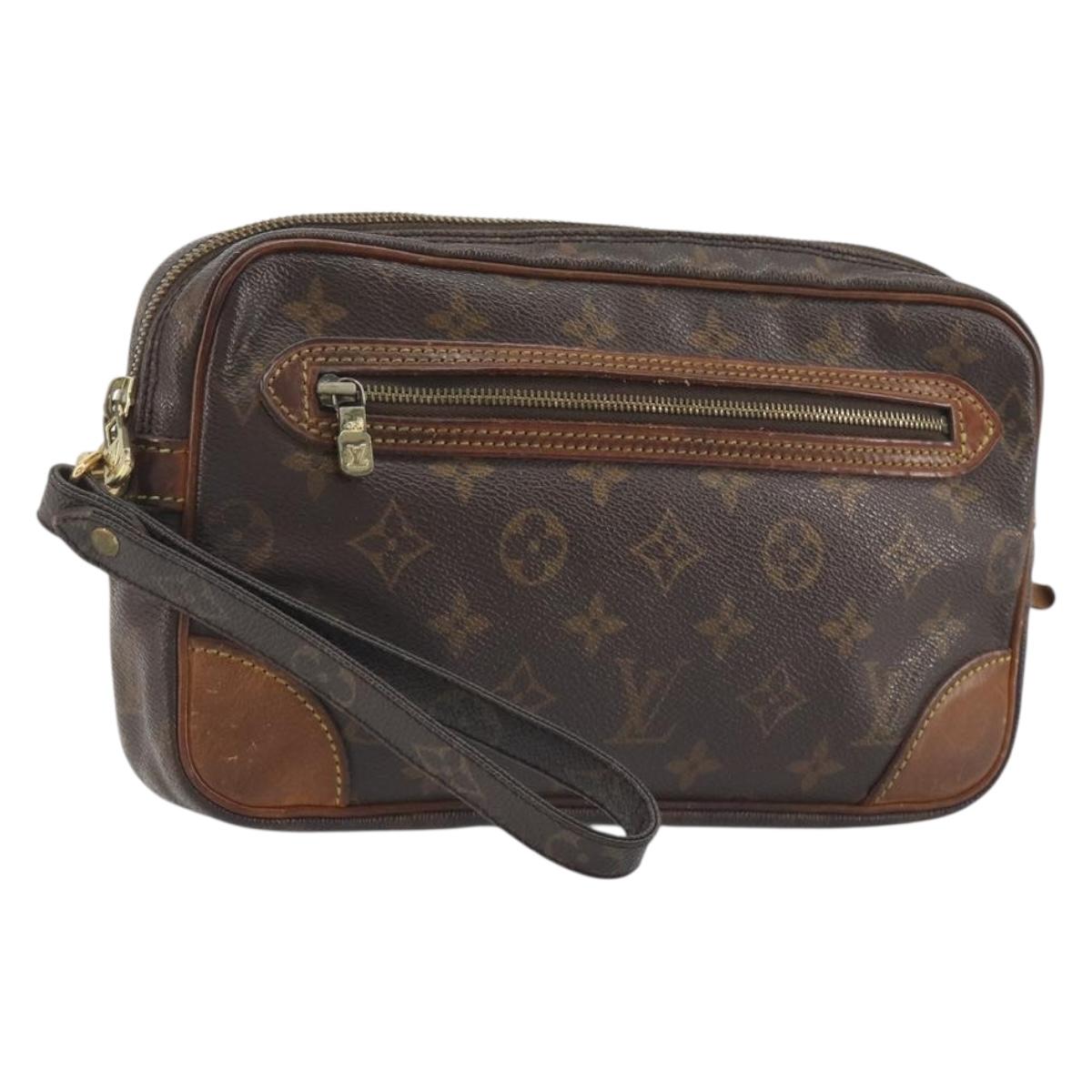 LOUIS VUITTON Monogram Marly Dragonne GM Clutch Bag M51825 LV Auth am12137