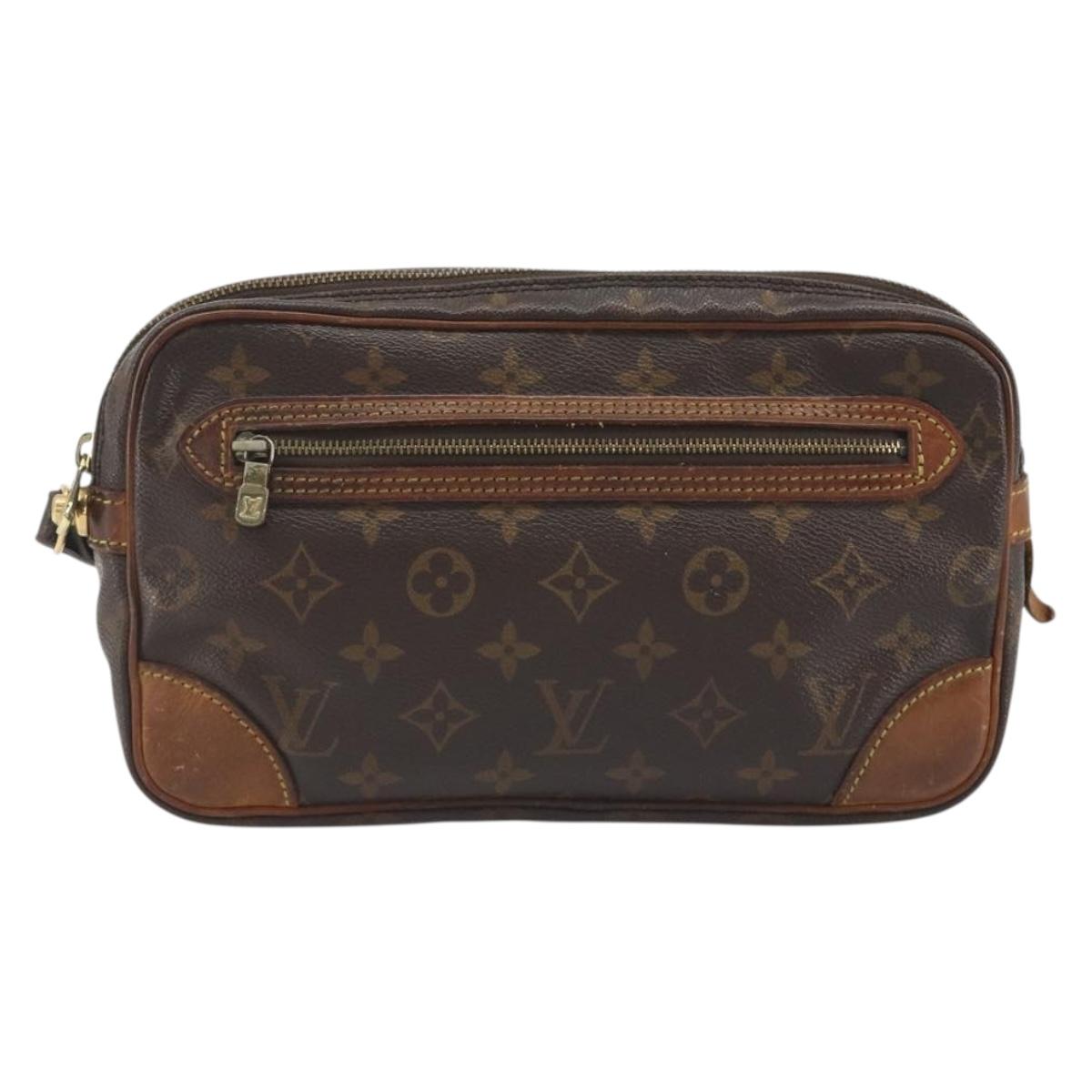 LOUIS VUITTON Monogram Marly Dragonne GM Clutch Bag M51825 LV Auth am12137
