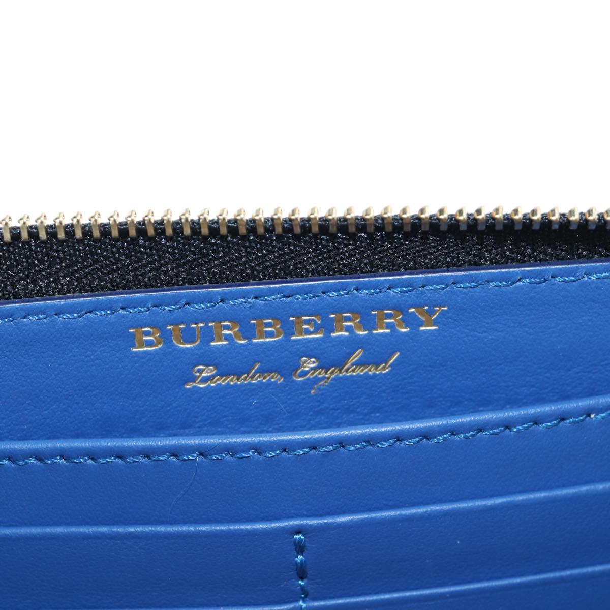 BURBERRY Christine Applique Round Wallet Leather Multicolor Gold Auth am12140V