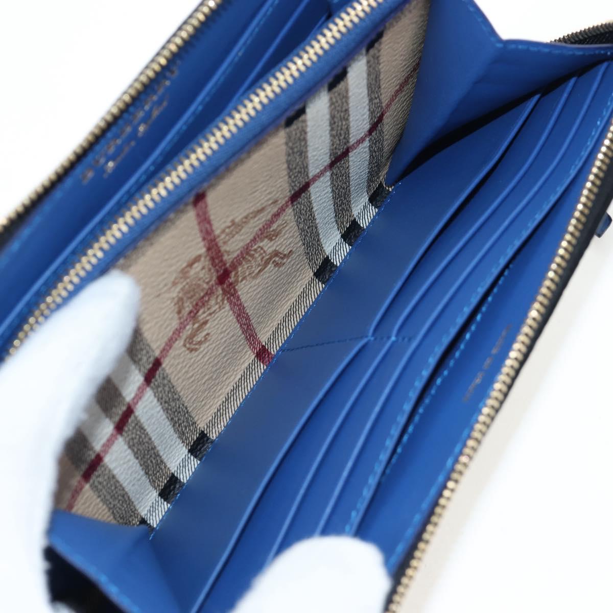 BURBERRY Christine Applique Round Wallet Leather Multicolor Gold Auth am12140V