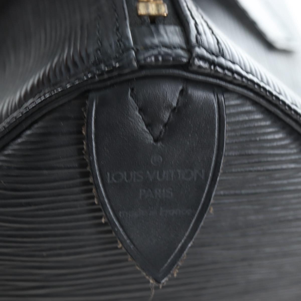 LOUIS VUITTON Epi Speedy 25 Hand Bag Black M59042 LV Auth am12144V