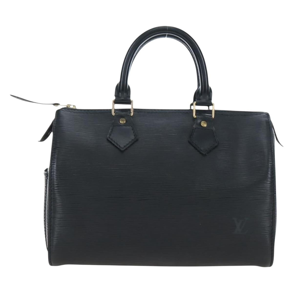 LOUIS VUITTON Epi Speedy 25 Hand Bag Black M59042 LV Auth am12144V