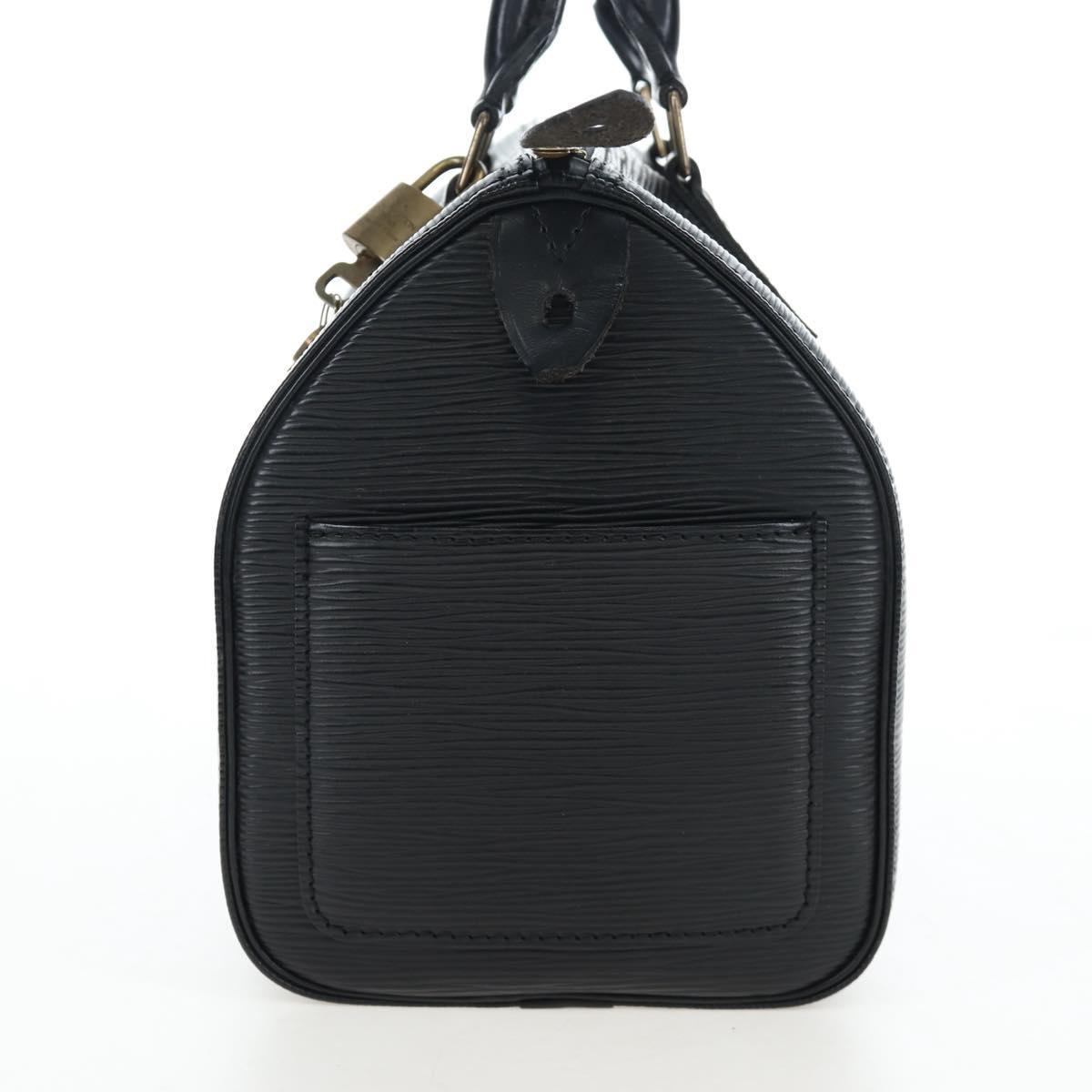 LOUIS VUITTON Epi Speedy 25 Hand Bag Black M59042 LV Auth am12144V