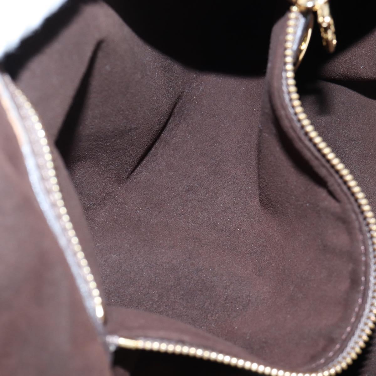 LOUIS VUITTON Monogram Punching Mahina XL Bag Leather Brown M95714 Auth am12145V