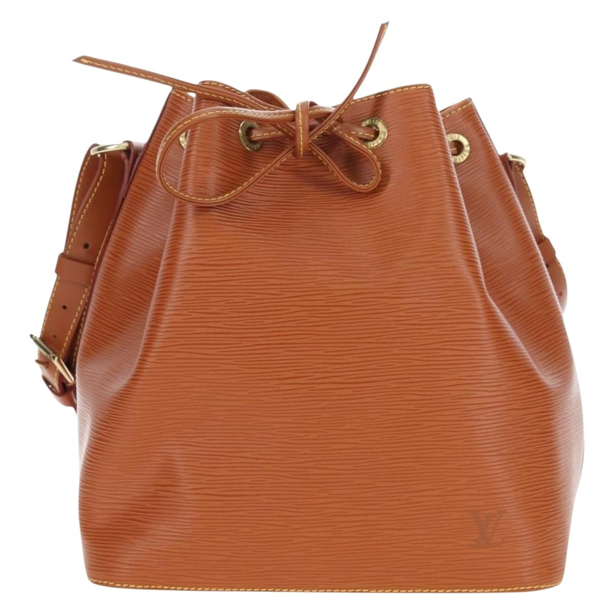 LOUIS VUITTON Epi Petit Noe Shoulder Bag Zipangu Gold M44108 LV Auth am12147V