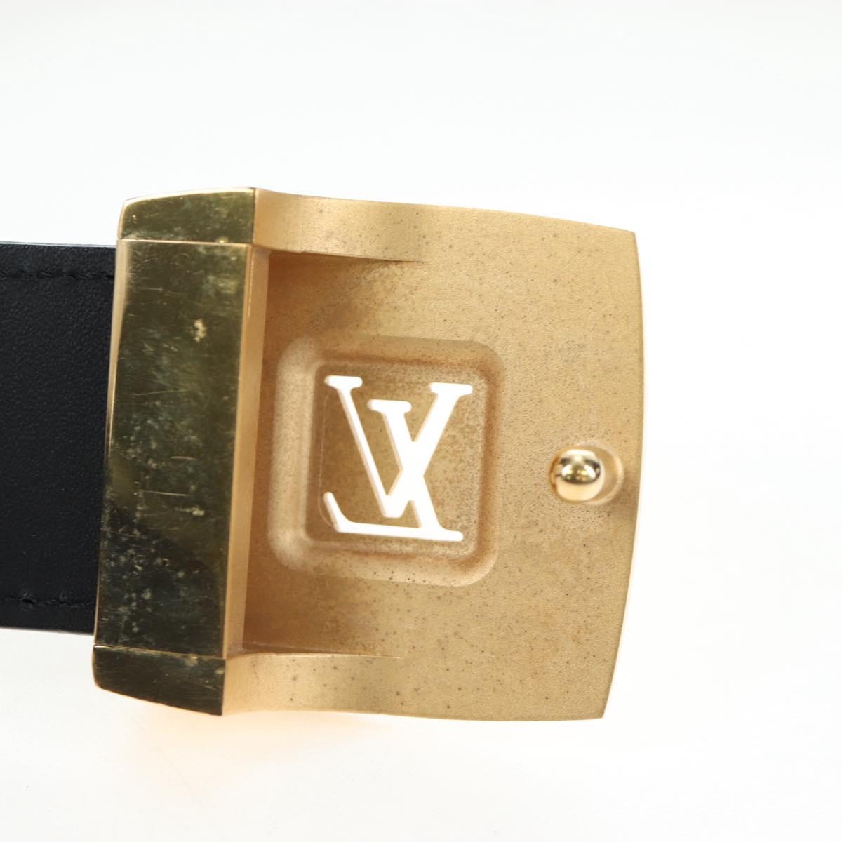 LOUIS VUITTON Multicolor Ceinture LV Cut Belt Black LV Auth am12148A