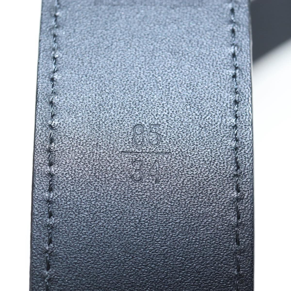 LOUIS VUITTON Multicolor Ceinture LV Cut Belt Black LV Auth am12148A