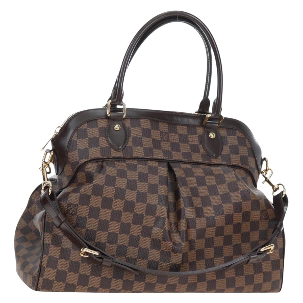 LOUIS VUITTON Damier Ebene Trevi PM Hand Bag 2way N51997 LV Auth am12149M