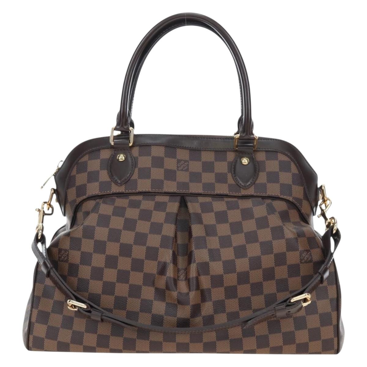 LOUIS VUITTON Damier Ebene Trevi PM Hand Bag 2way N51997 LV Auth am12149M
