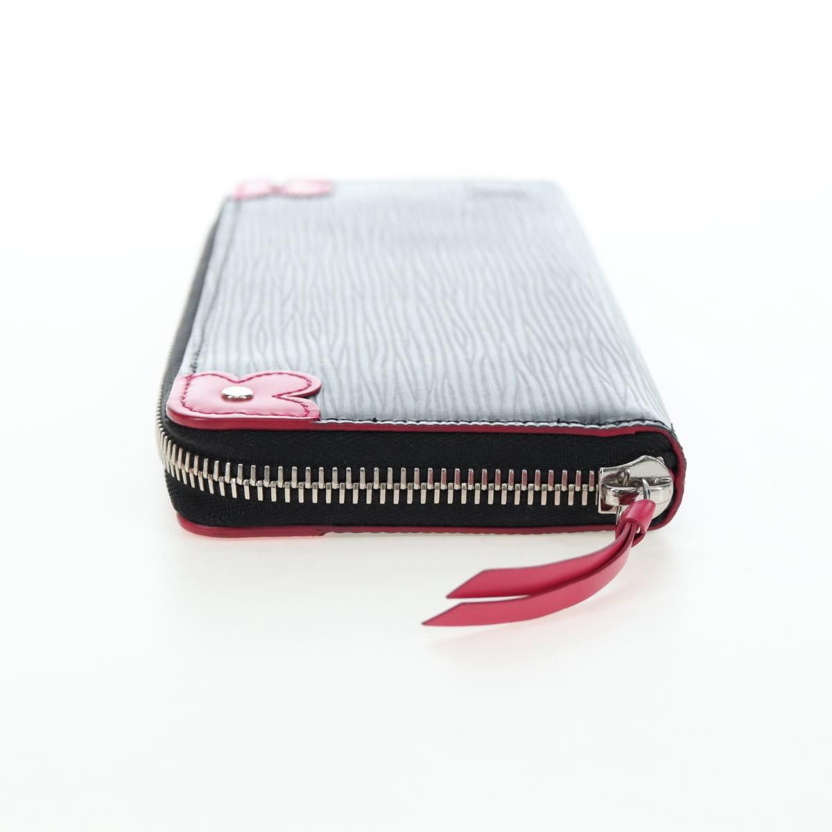 LOUIS VUITTON Epi Portefeuille Clemence Long Wallet Black M62968 Auth am12154M