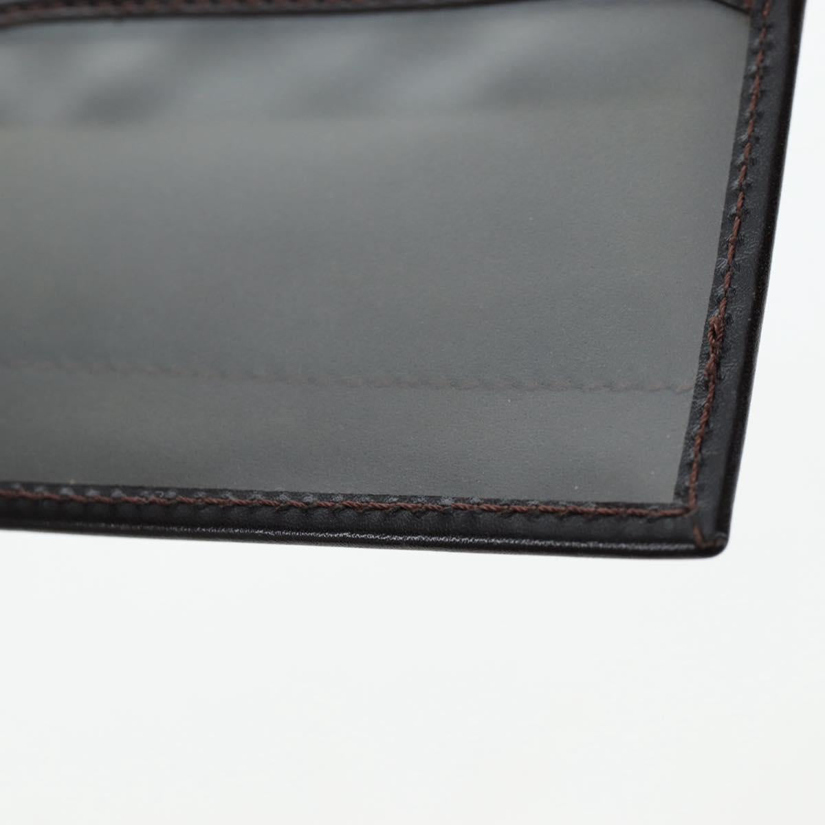 FENDI Zucca Canvas Bifold Wallet Black Brown Auth am12162V