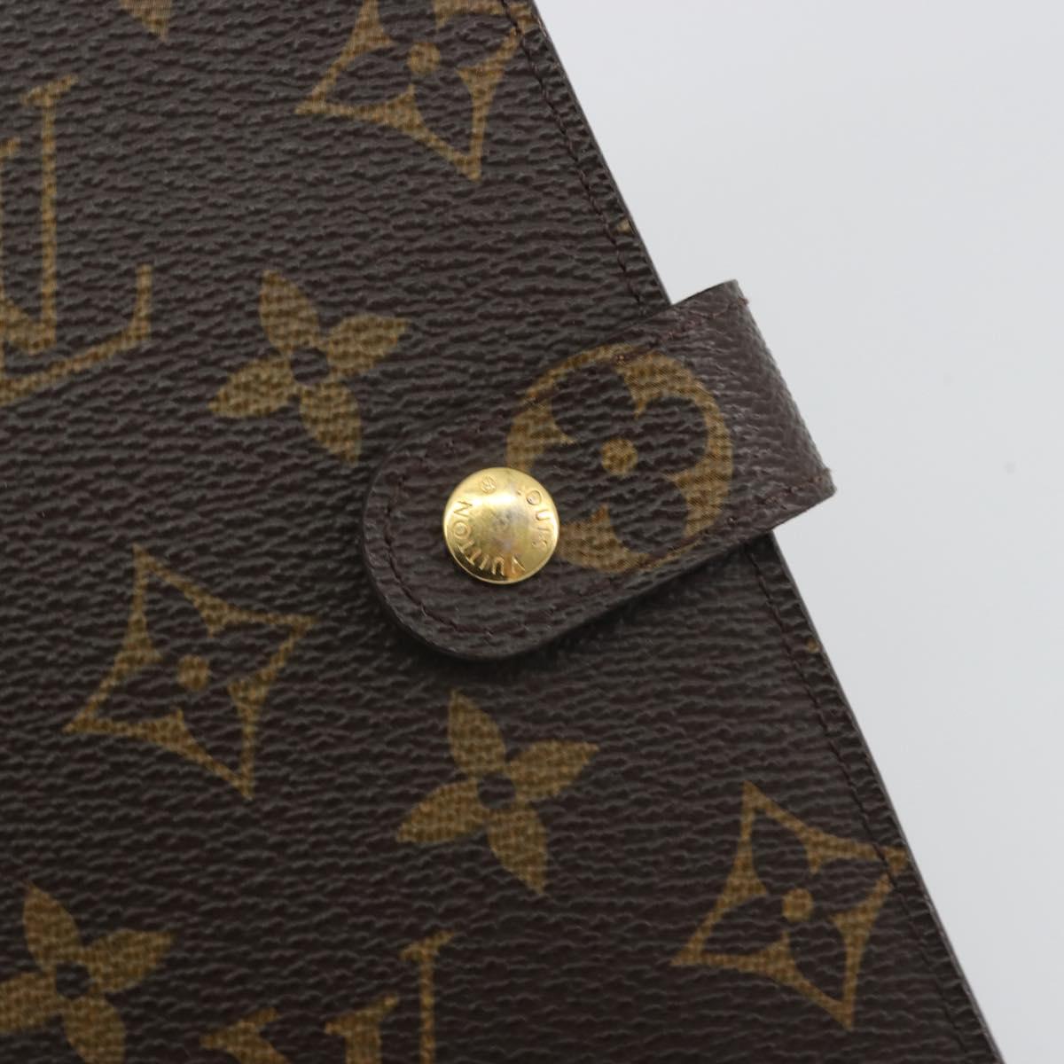 LOUIS VUITTON Monogram Agenda PM Day Planner Cover R20005 LV Auth am12167A