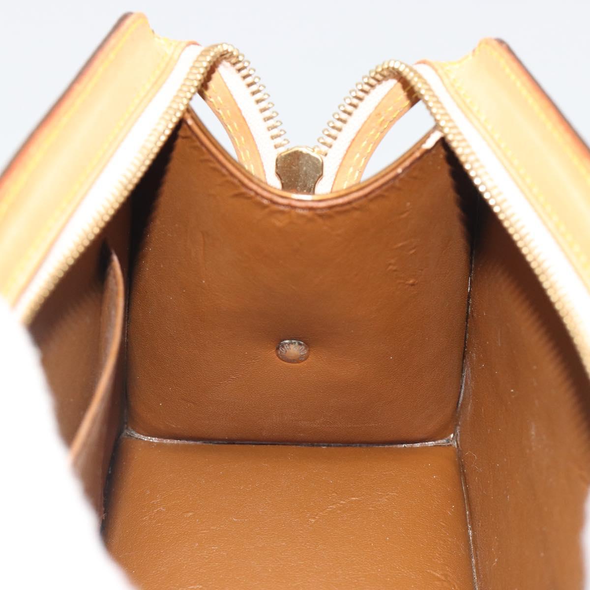 LOUIS VUITTON Monogram Vernis Mini Forsythe Hand Bag Bronze M91120 Auth am12170A