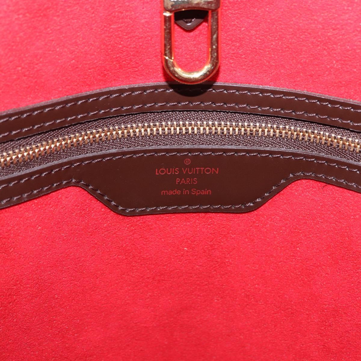 LOUIS VUITTON Damier Ebene Hampstead MM Tote Bag N51204 LV Auth am12171V
