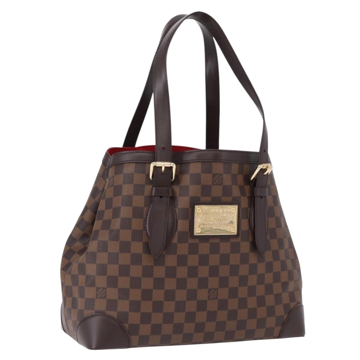 LOUIS VUITTON Damier Ebene Hampstead MM Tote Bag N51204 LV Auth am12171V