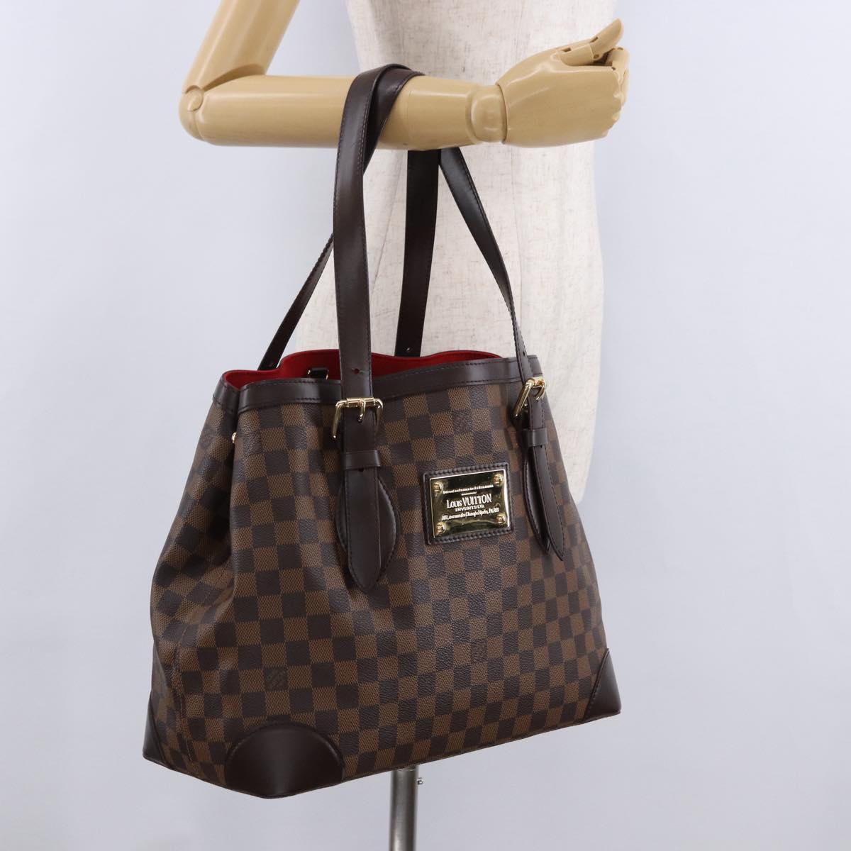 LOUIS VUITTON Damier Ebene Hampstead MM Tote Bag N51204 LV Auth am12171V