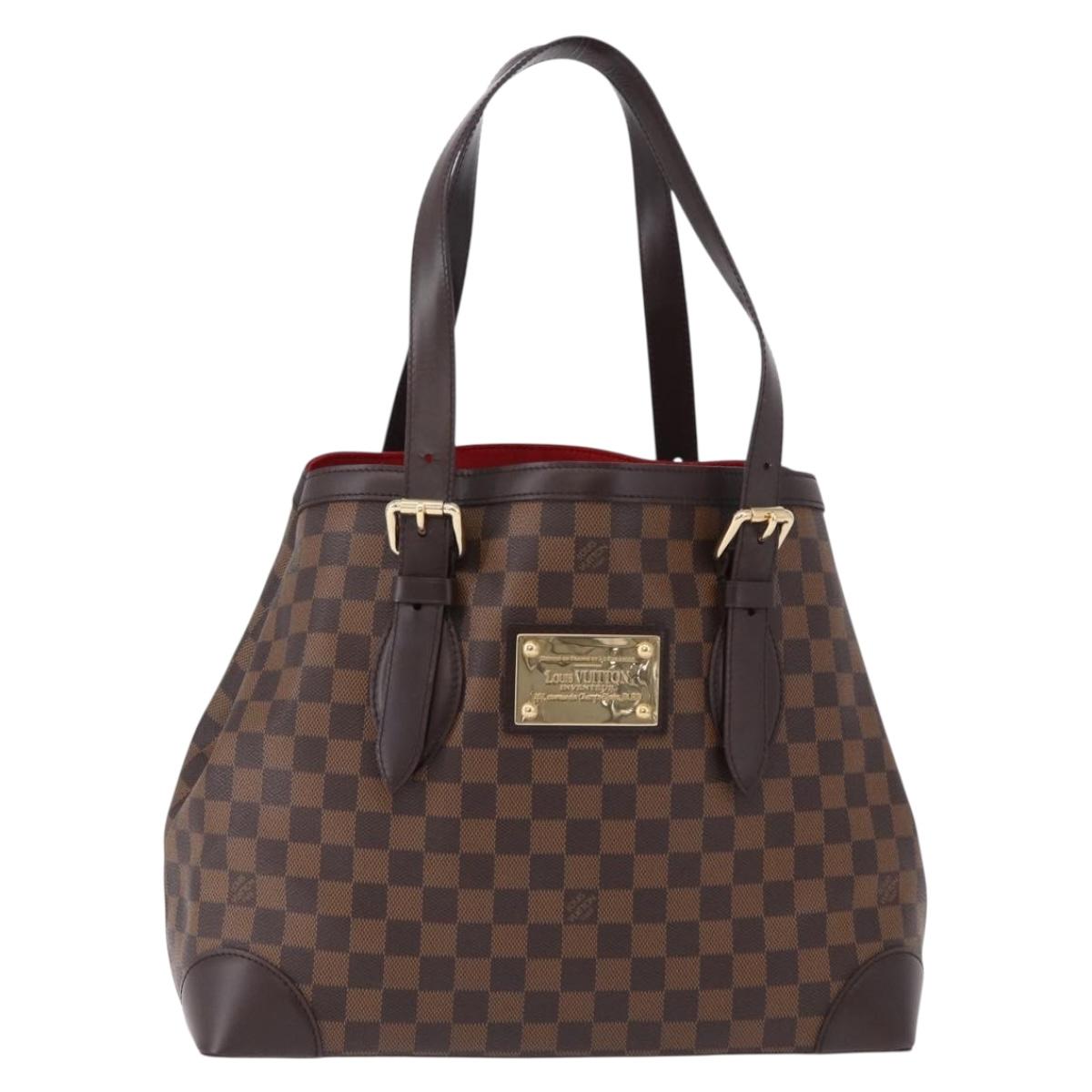 LOUIS VUITTON Damier Ebene Hampstead MM Tote Bag N51204 LV Auth am12171V