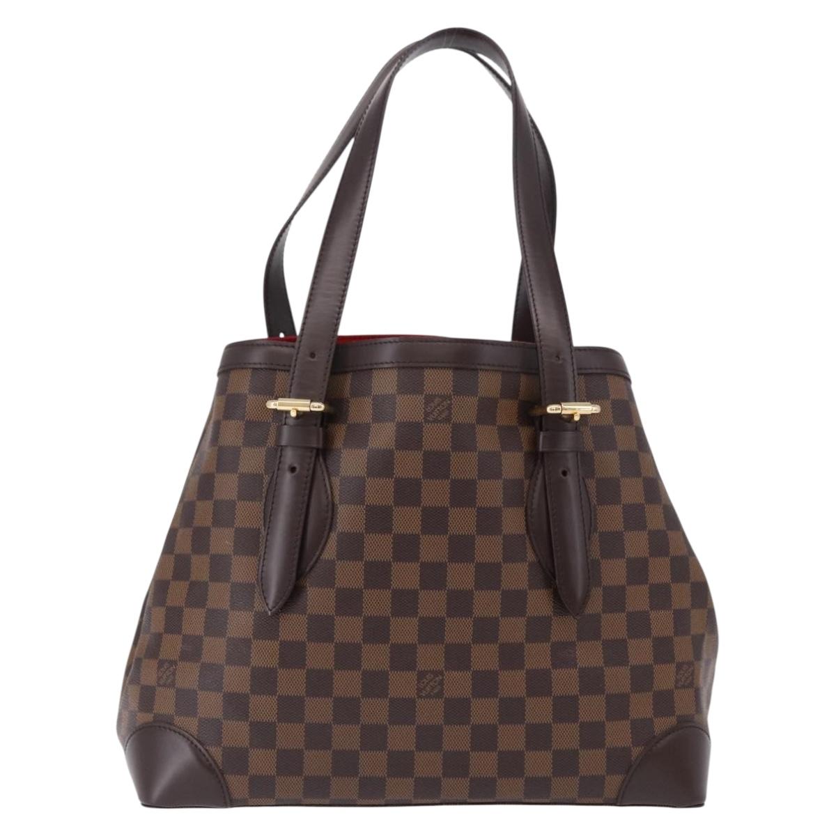 LOUIS VUITTON Damier Ebene Hampstead MM Tote Bag N51204 LV Auth am12171V