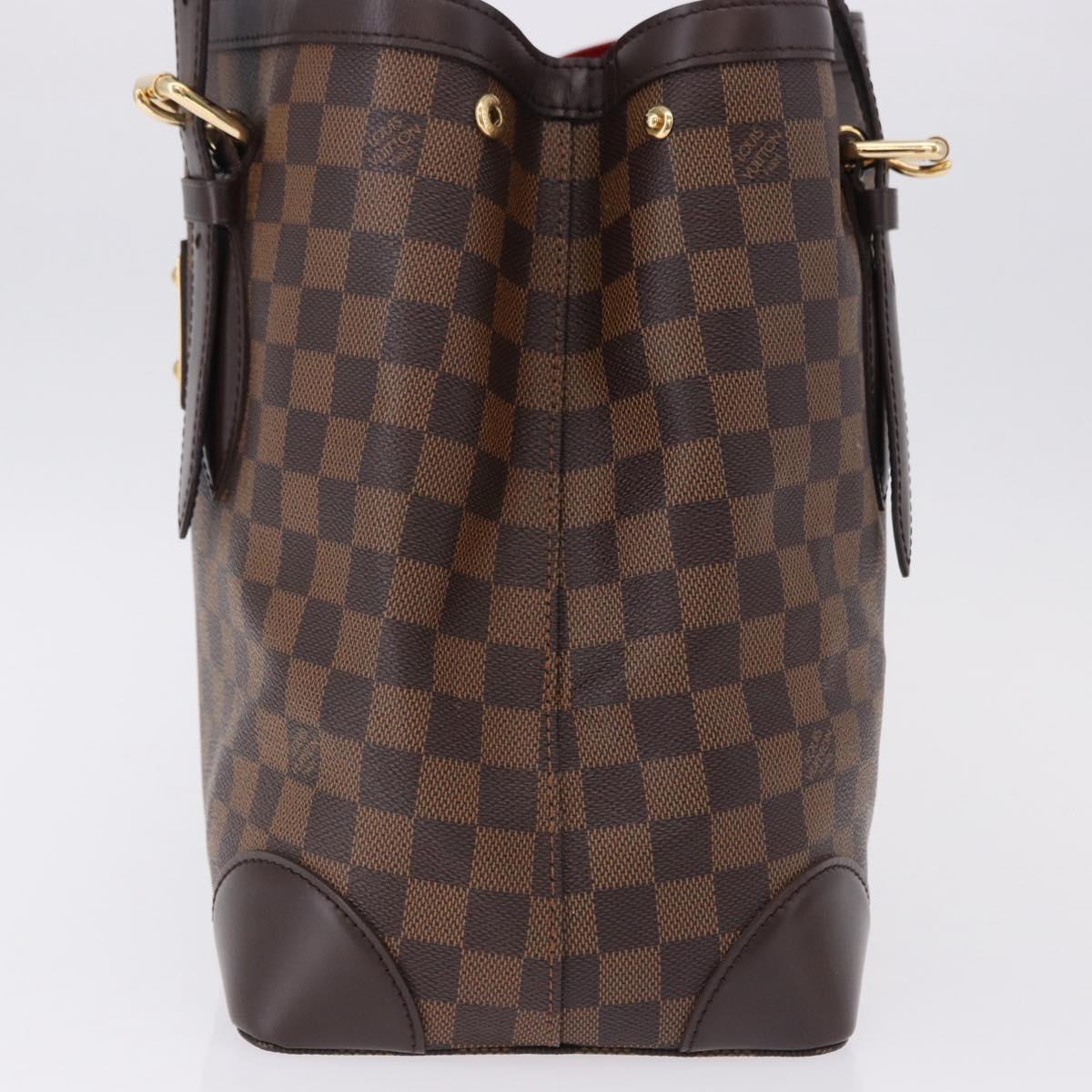 LOUIS VUITTON Damier Ebene Hampstead MM Tote Bag N51204 LV Auth am12171V