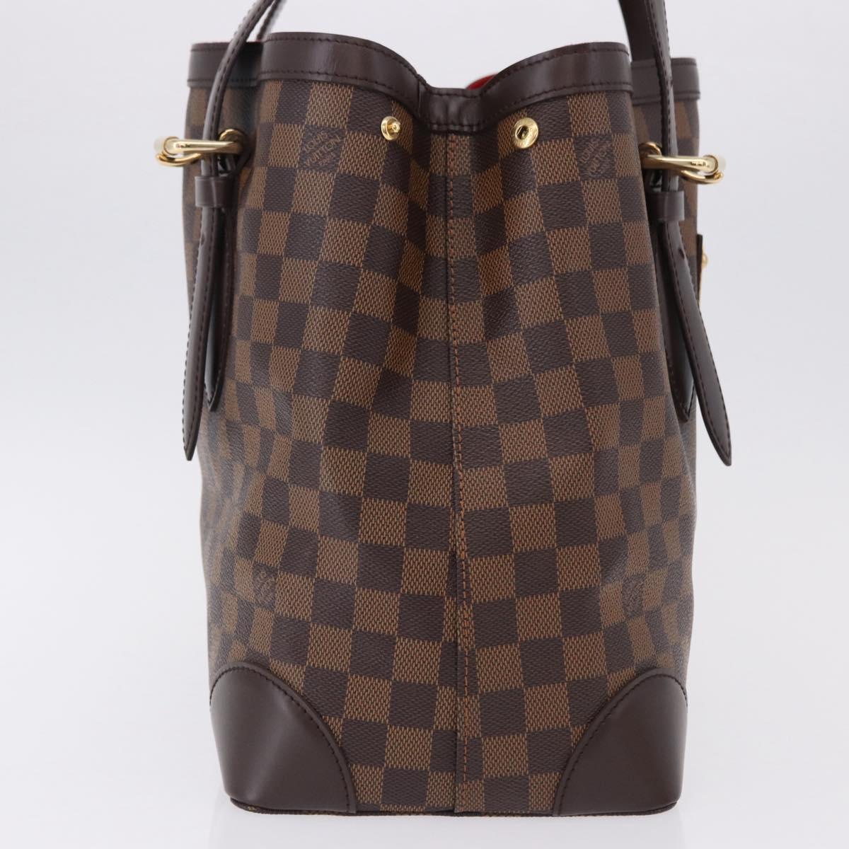 LOUIS VUITTON Damier Ebene Hampstead MM Tote Bag N51204 LV Auth am12171V
