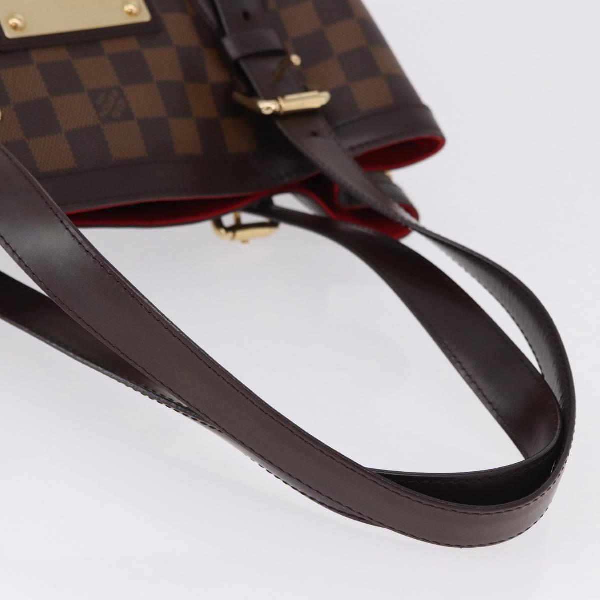 LOUIS VUITTON Damier Ebene Hampstead MM Tote Bag N51204 LV Auth am12171V
