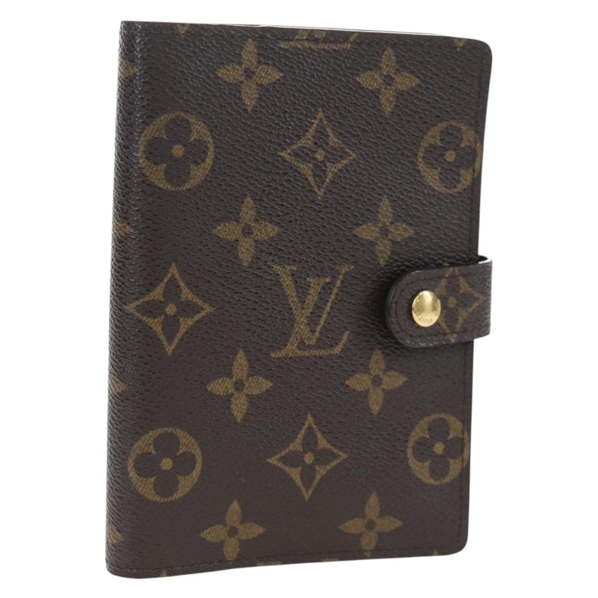 LOUIS VUITTON Monogram Agenda PM Day Planner Cover R20005 LV Auth am12172V