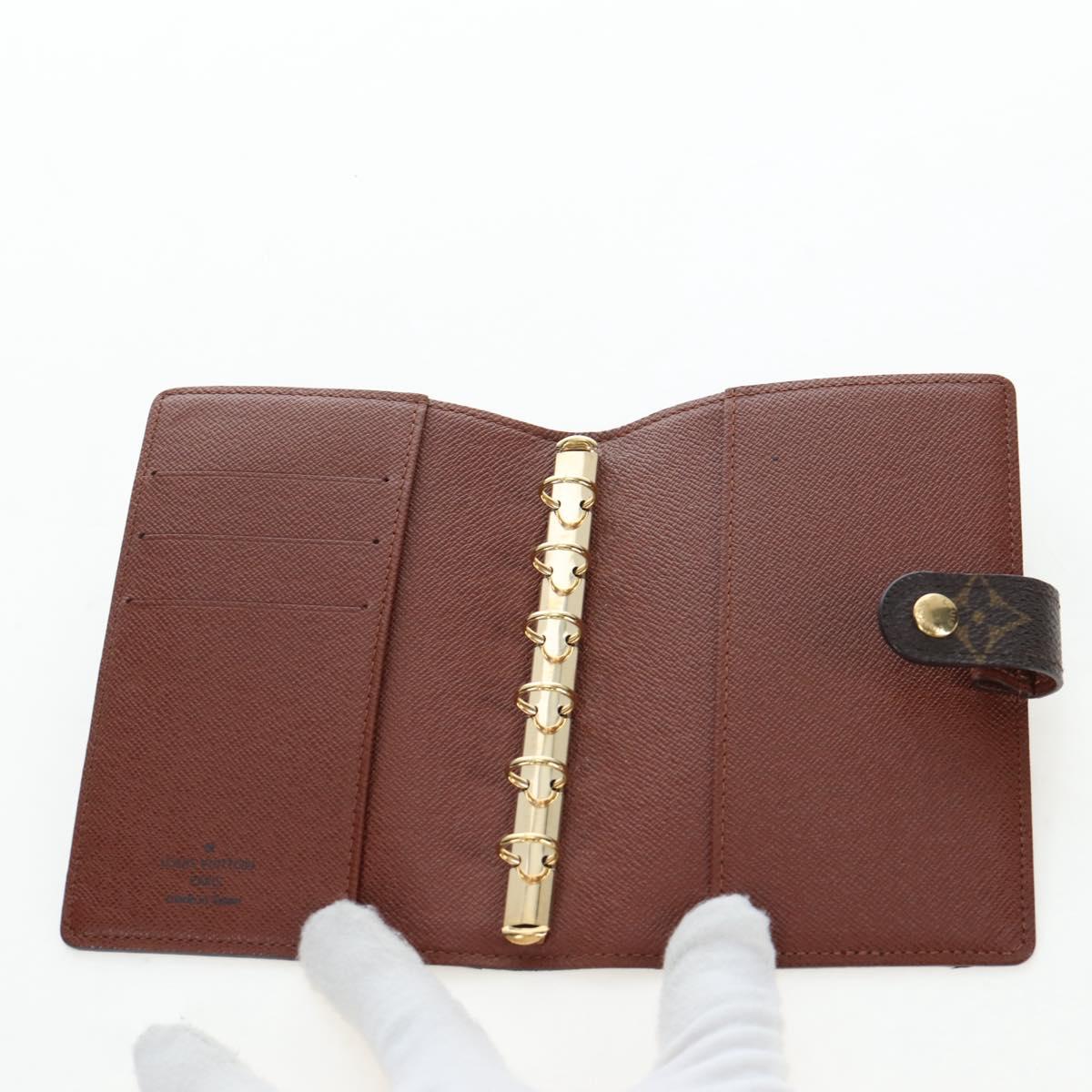 LOUIS VUITTON Monogram Agenda PM Day Planner Cover R20005 LV Auth am12172V
