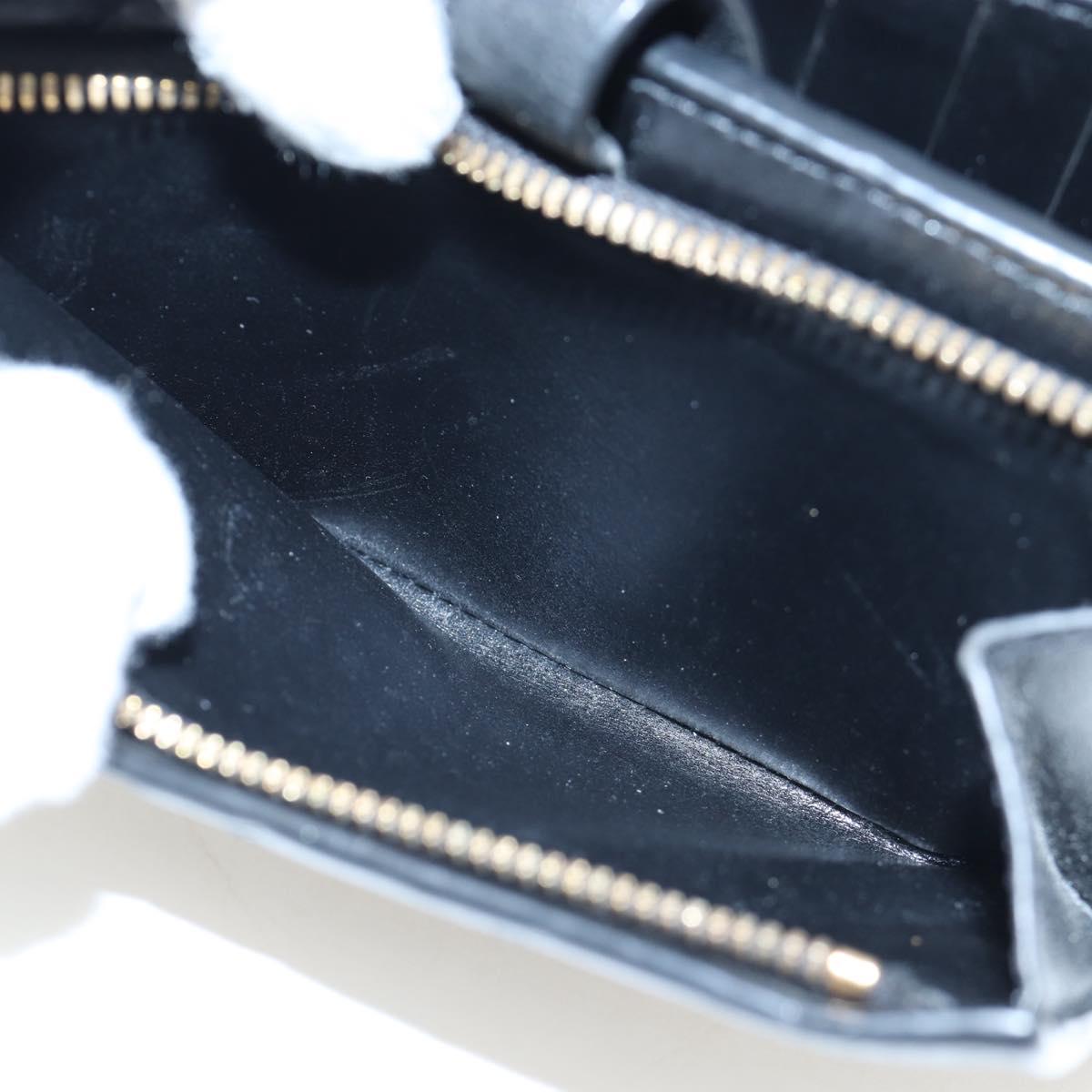 BOTTEGA VENETA INTRECCIATO Bifold Wallet Leather Black Gold Auth am12190V