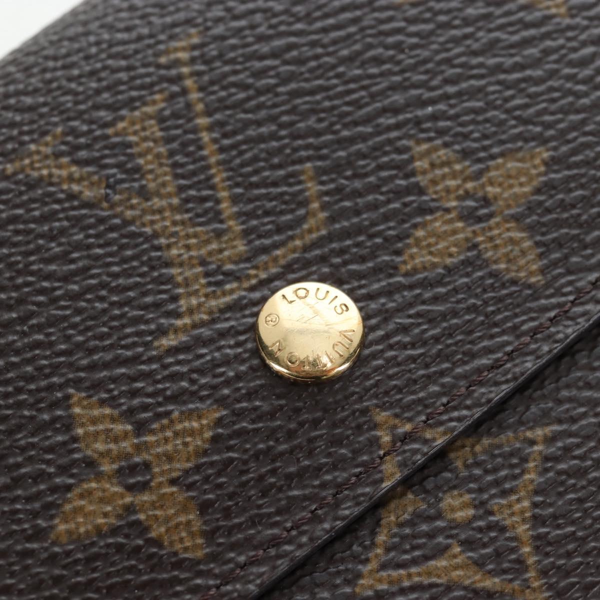LOUIS VUITTON Monogram Porte Monnaie Bier Cartes Crdit M61652 LV Auth am12191V