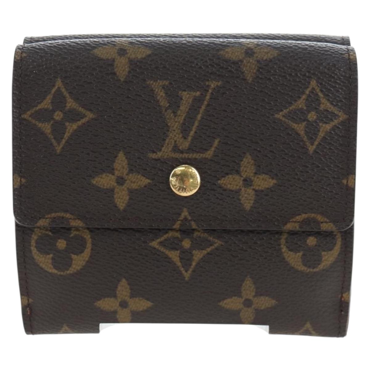 LOUIS VUITTON Monogram Porte Monnaie Bier Cartes Crdit M61652 LV Auth am12191V