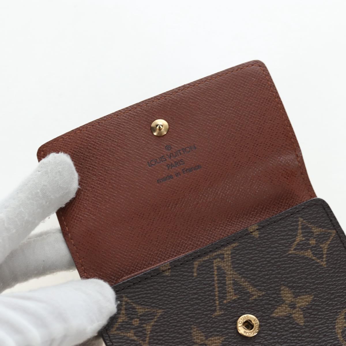 LOUIS VUITTON Monogram Porte Monnaie Bier Cartes Crdit M61652 LV Auth am12192V