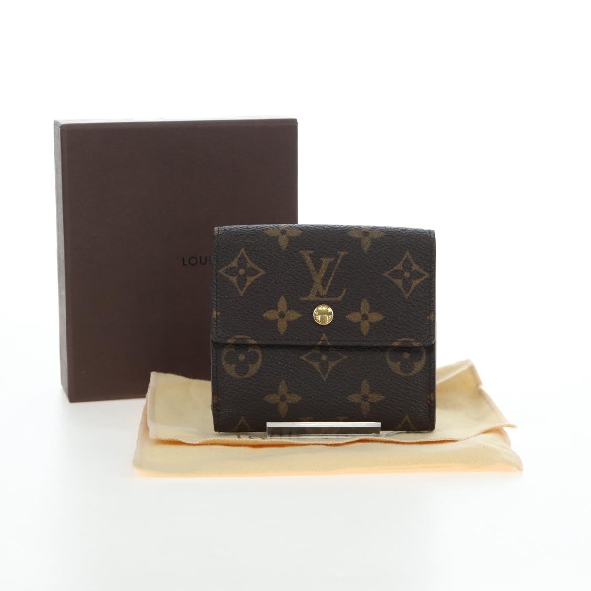 LOUIS VUITTON Monogram Porte Monnaie Bier Cartes Crdit M61652 LV Auth am12192V