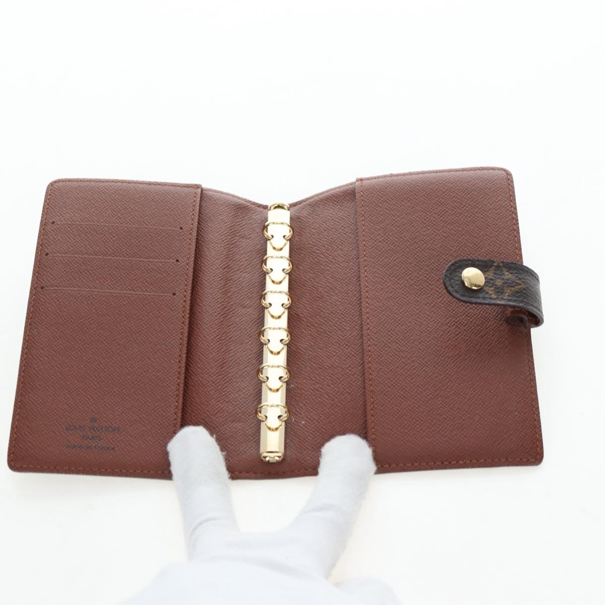 LOUIS VUITTON Monogram Agenda PM Day Planner Cover R20005 LV Auth am12195V