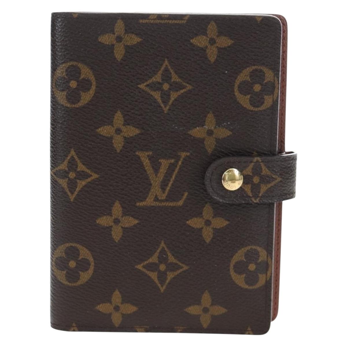 LOUIS VUITTON Monogram Agenda PM Day Planner Cover R20005 LV Auth am12195V