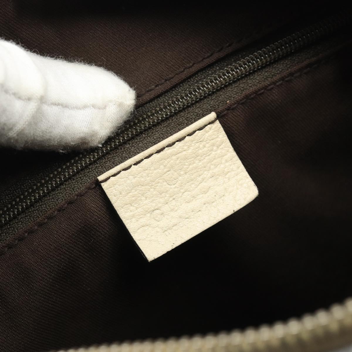 GUCCI GG Canvas Hand Bag Beige Gold 130942 Auth am12212V