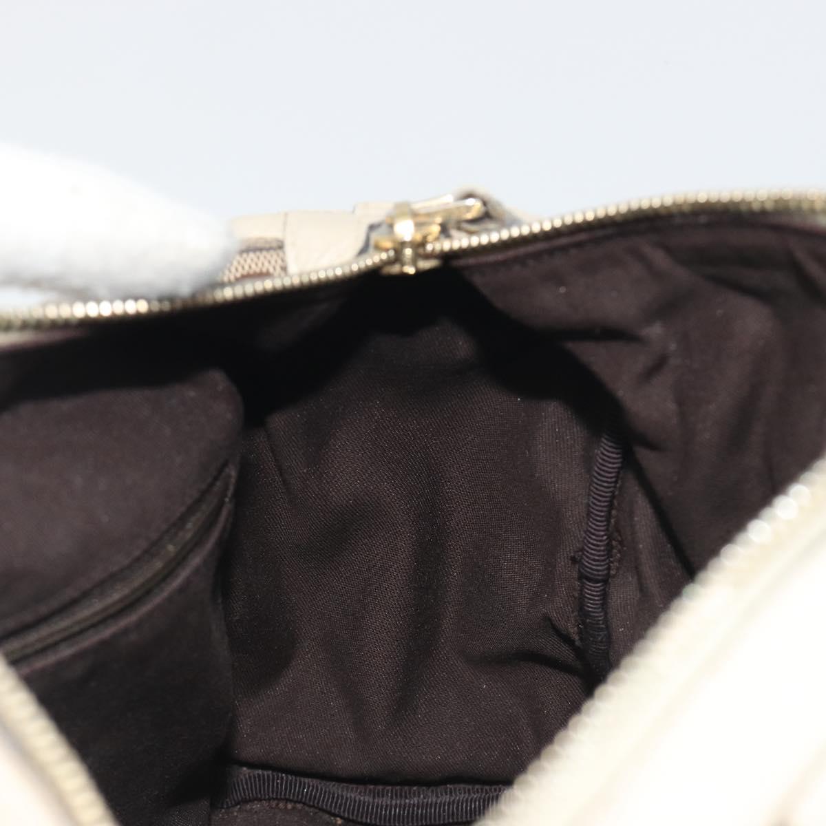 GUCCI GG Canvas Hand Bag Beige Gold 130942 Auth am12212V