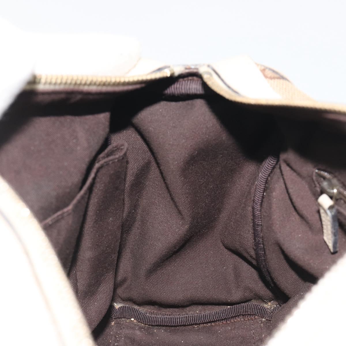 GUCCI GG Canvas Hand Bag Beige Gold 130942 Auth am12212V
