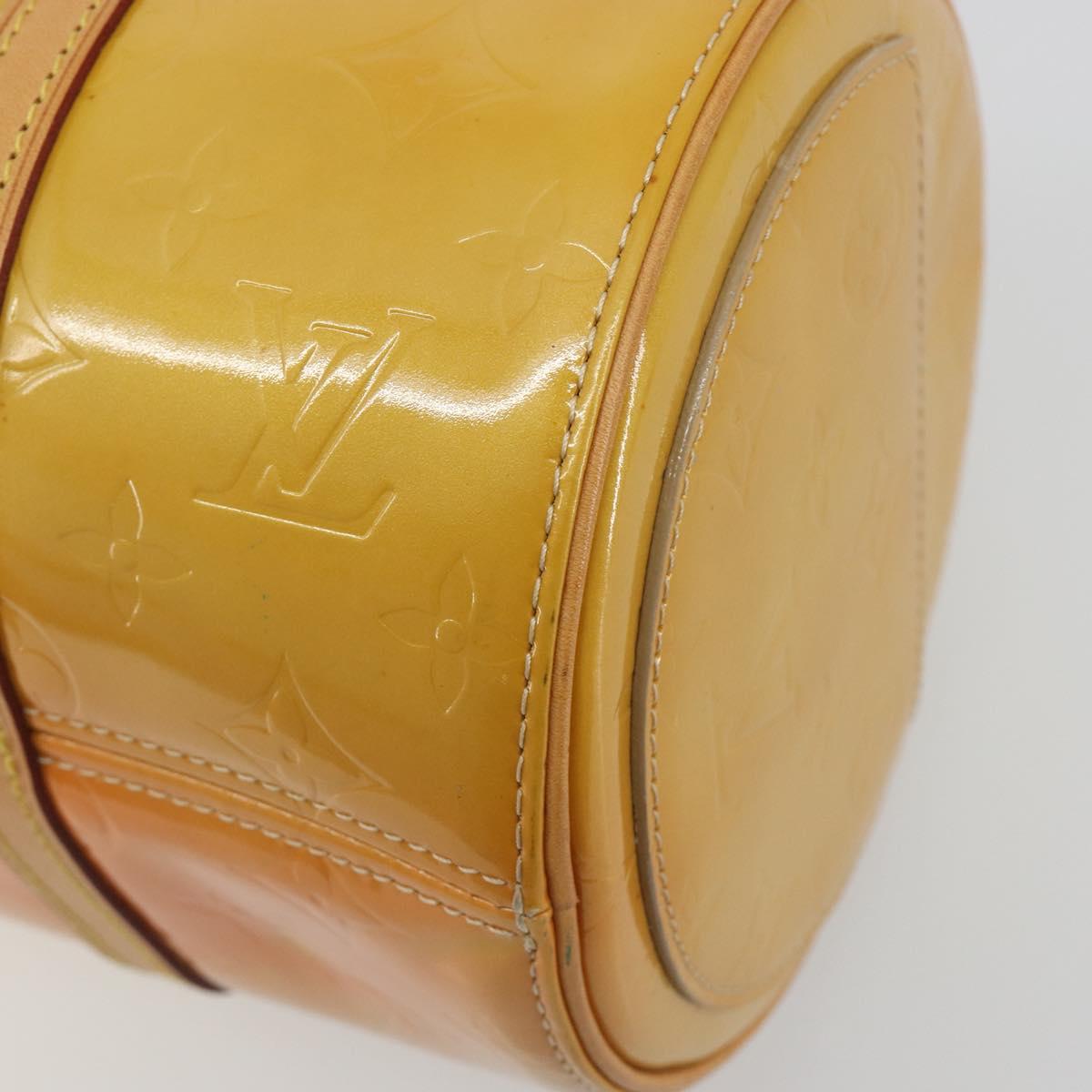 LOUIS VUITTON Monogram Vernis Bedford Hand Bag Beige M91006 LV Auth am12215V